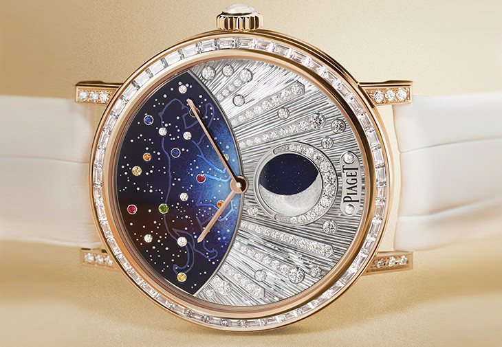 Altiplano系列月相顯示18K玫瑰金頂級珠寶腕錶–白虎，型號 G0A471...
