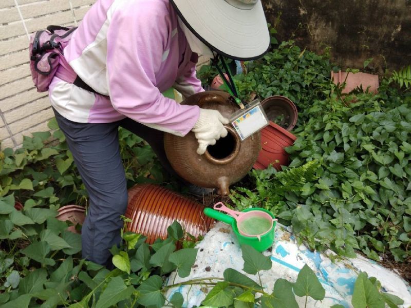 台南市衛生局提醒加強「巡、倒、清、刷」，，防止病媒蚊孳生。圖／台南市衛生局提供