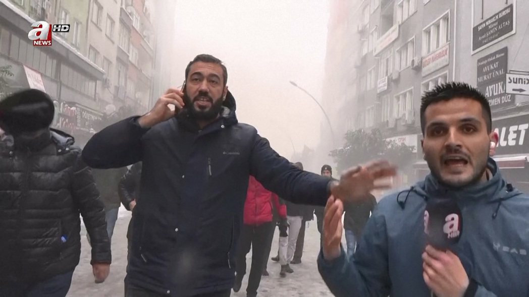 土耳其接近敘利亞邊界地區6日發生2次強震與多次餘震，Ahaber/Anews記者...