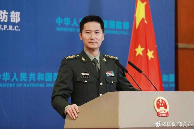 大陸國防部表示，中方不接受美方關於兩國防長通話的提議。（取自大陸國防部微博帳號）