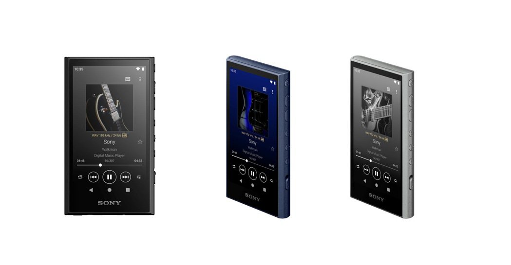 Sony NW-A306提供黑、藍、灰三款金屬感時尚配色，口袋型機身搭載高音質組...