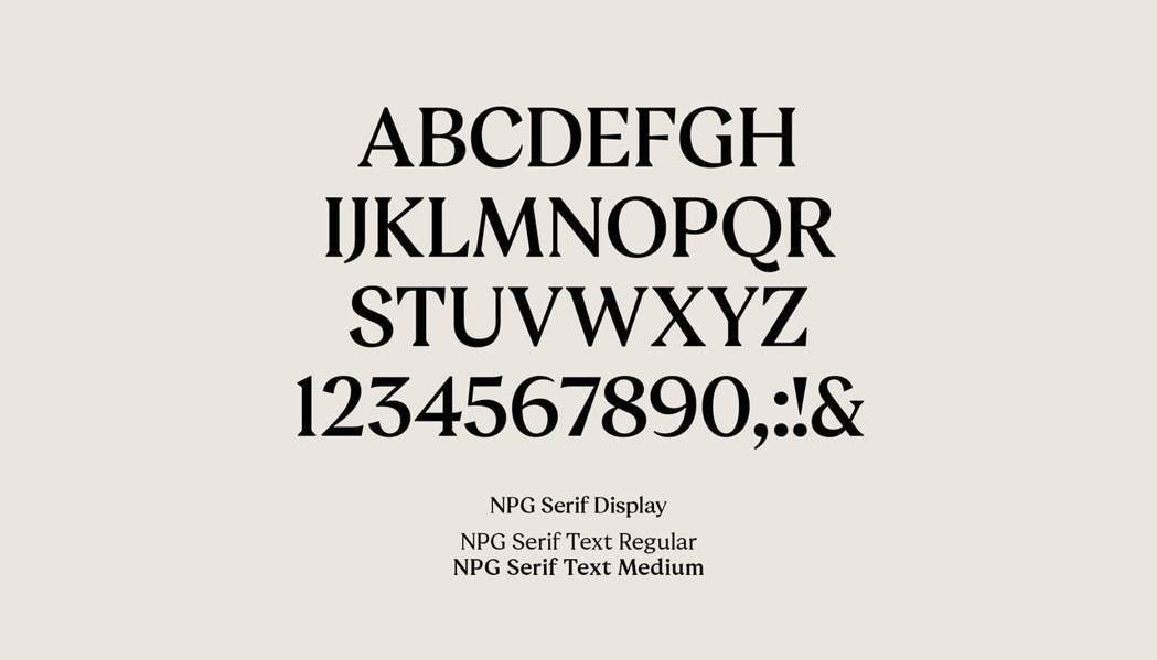 NPG Serif是由字體鑄造公司Monotype製作。圖／取自dezeen