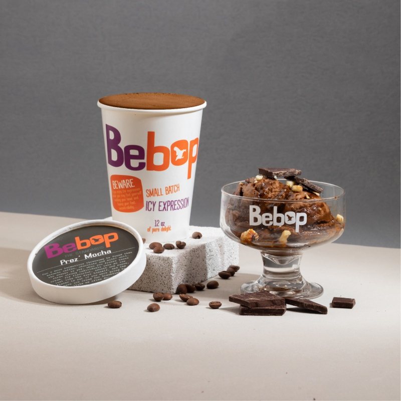晶華「巧克力情人月」期間，以天然食材製作冰淇淋的BEBOP推出「總統摩卡咖啡冰淇...