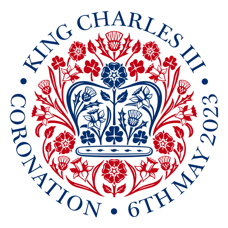 英國皇室加冕徽章。圖／英國皇室官方
