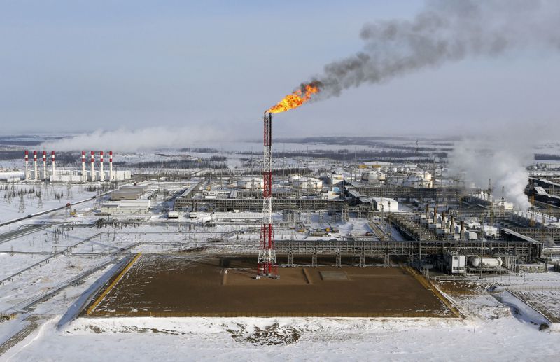 西伯利亞擁有大量的油田，圖為克拉斯諾亞爾斯克以北的Rosneft公司擁有的油田。路透