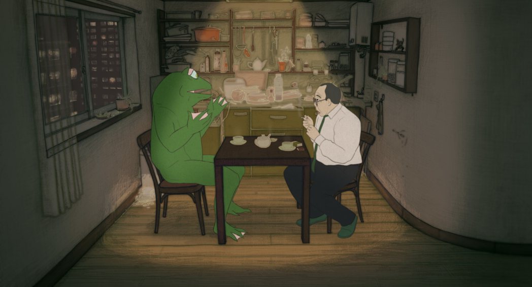 青蛙需要他的協助，以拯救正面臨大蠕蟲來襲的東京，圖｜聯影電影cineplex提供