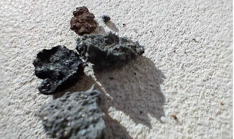 吉安法朗柯和皮诺·洛斯格诺尔兄弟发现家中阳台上有陨石残片。图／截自卫报(photo:UDN)