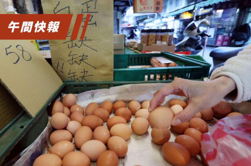 蛋荒持續，傳統市場許多攤位白蛋一早就被搶空，只剩價位較高的紅蛋，但也數量不多。圖／聯合報系資料照片