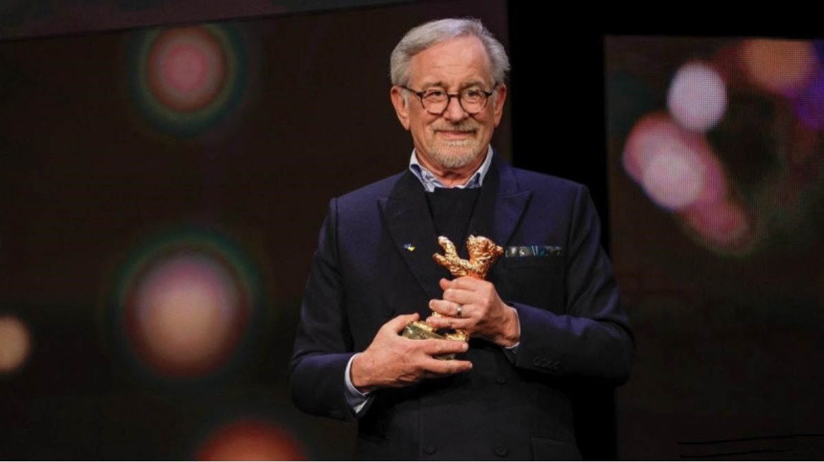 史蒂芬史匹柏獲頒柏林影展終身成就榮譽金熊獎。（美聯社）