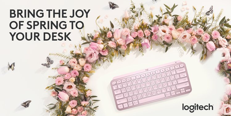 MX Keys Mini無線智能鍵盤玫瑰粉新⾊將於3⽉1⽇正式上市，售價3,99...