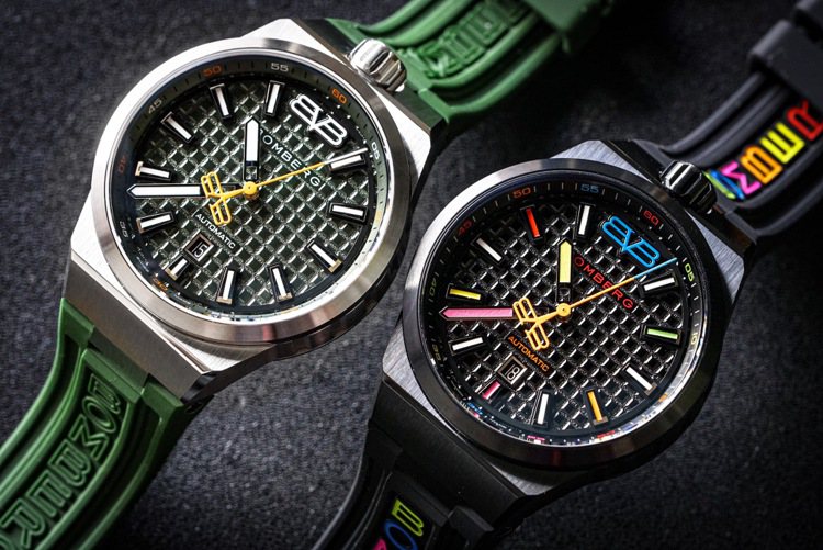 瑞士平價鐘表品牌Bomberg推出大都會主題系列的Bolt-68 Neo腕表，並鎖定邁阿密、日內瓦、台北與上海四座大都會，皆為全球限量200只。圖／Bomberg提供