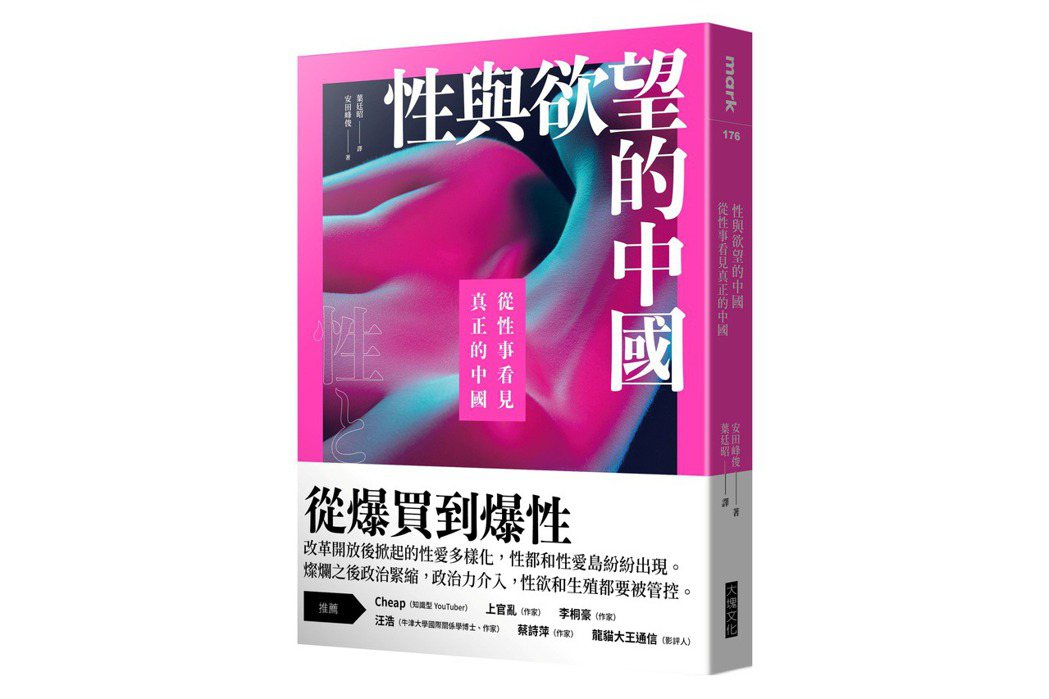 《性與慾望的中國：從性事看見真正的中國》書封。 圖／大塊文化提供
