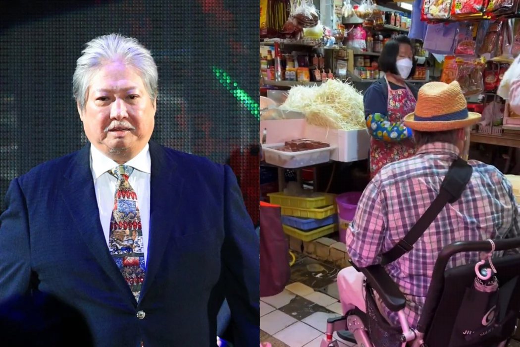 有網友在香港某市場直擊洪金寶買菜。 圖／擷自小紅書