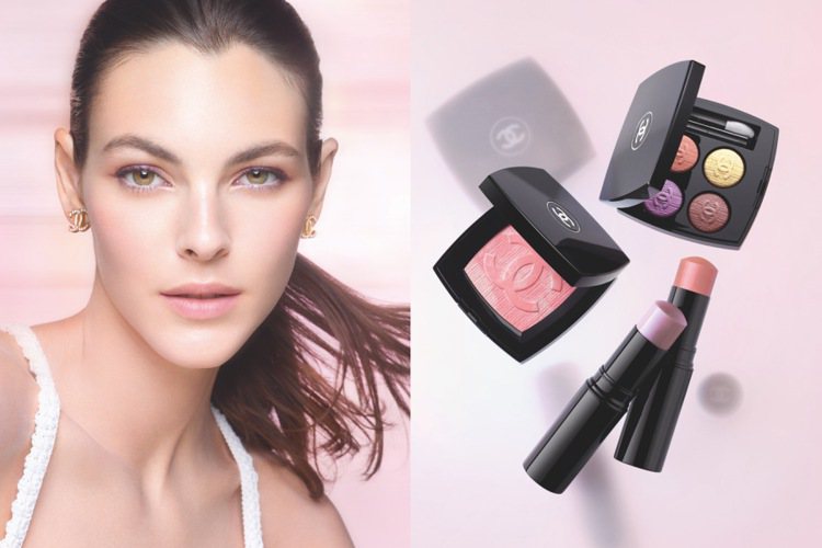 香奈兒推出2023珍珠光感限量彩妝系列，打造粉嫩妝容。圖／香奈兒提供