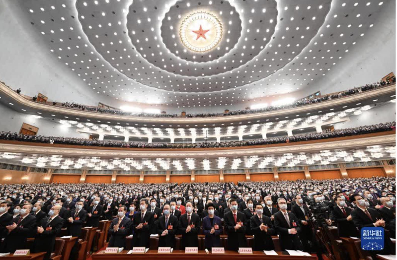 3月5日，大陸第十四屆全國人民代表大會第一次會議在北京人民大會堂開幕。（新華社）