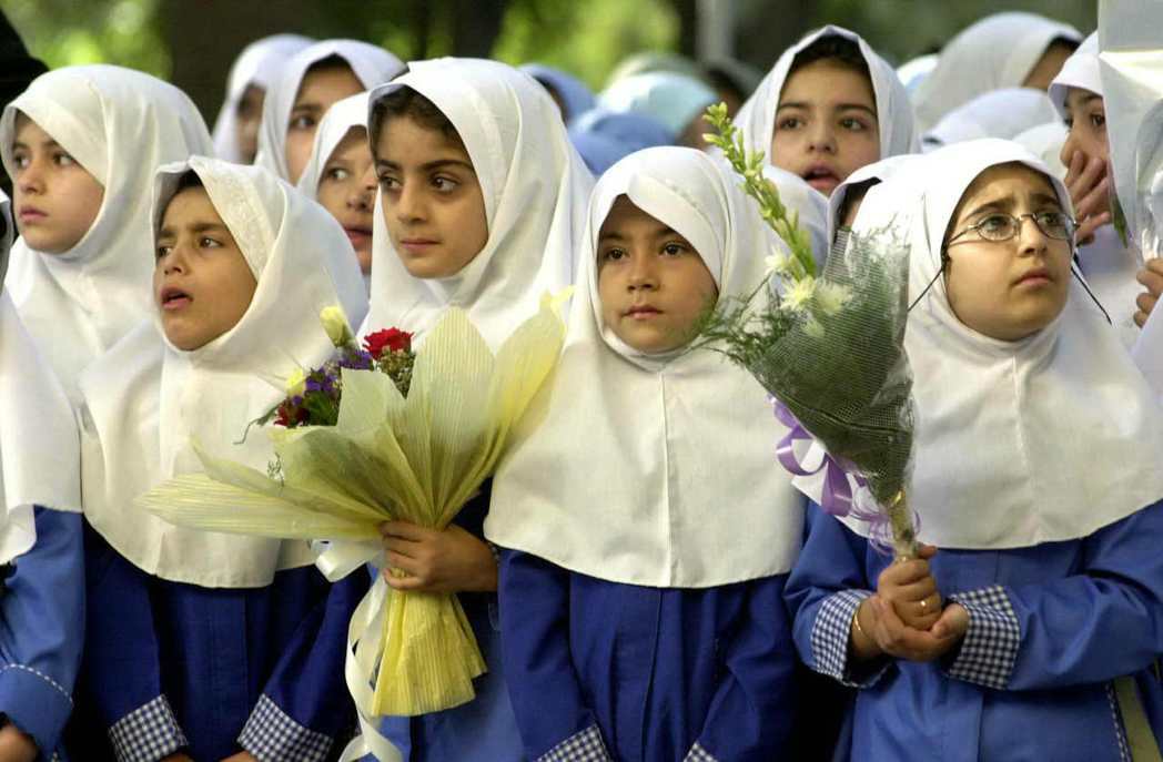伊朗女學生示意圖． 圖／美聯社