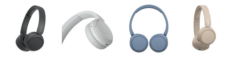 Sony無線藍牙耳罩式耳機WH-CH520提供黑、白、藍、米4色，建議售價1,6...