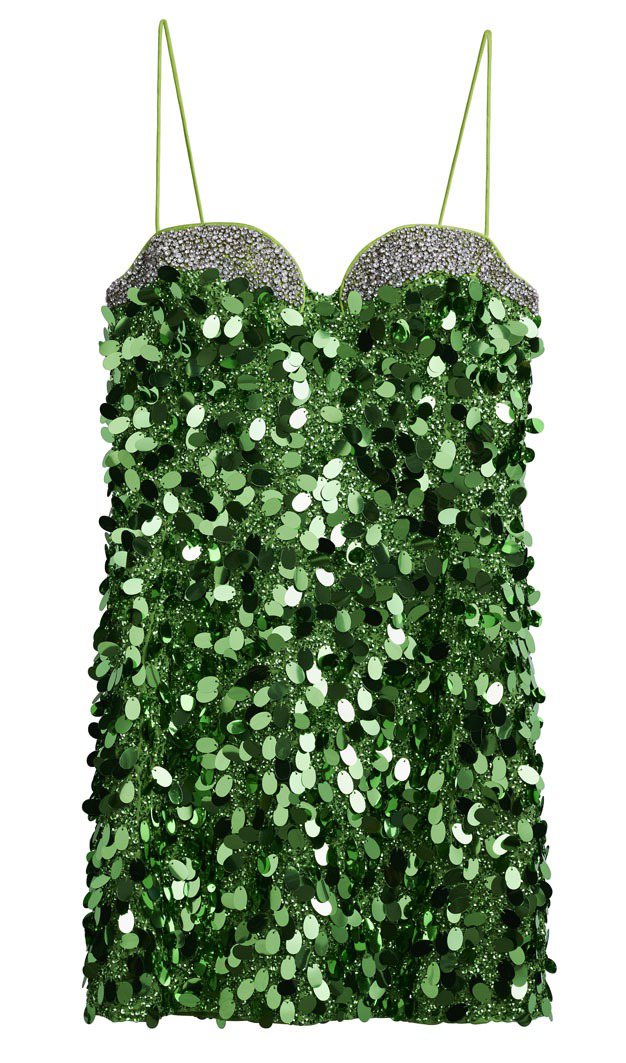 H&M Innovation系列亮片迷你洋裝，9,999元。圖／H&M提供
