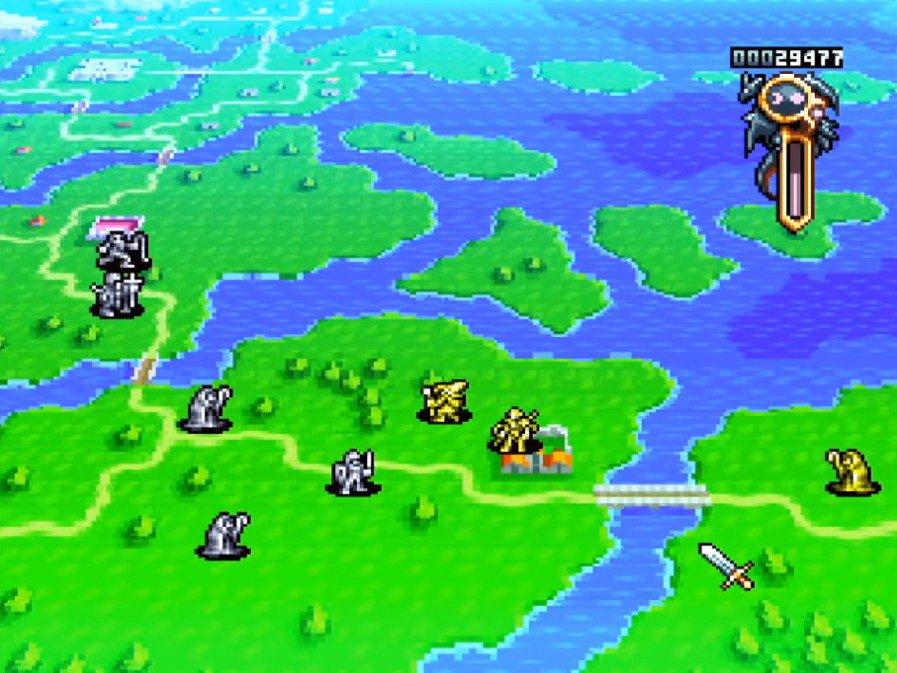 皇家騎士團一代主要的過程都在大地圖上發生。玩家必須同時指揮多個單位在場上行動。圖...