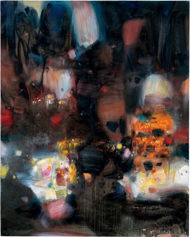 中國嘉德（香港）台北預展將展出朱德群「輝煌」，2004年，油彩畫布，162 × ...