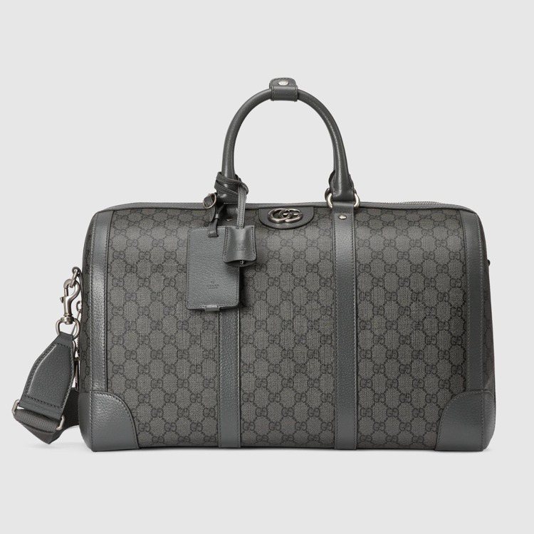 Savoy G緹花灰色行李袋，79,000元。圖／GUCCI提供