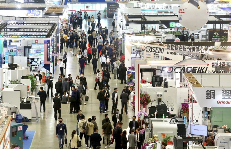 2023台北國際工具機展圓滿落幕，吸引國內外共4.5萬人觀展，買氣鼎沸。貿協提供