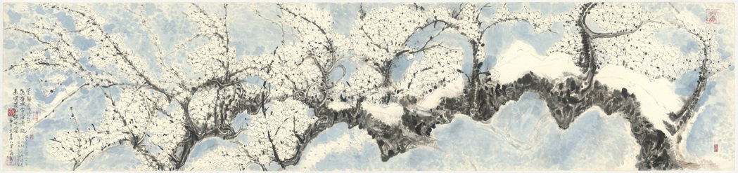 蔣勳畫作《冰雪盈懷抱》。圖／谷公館提供