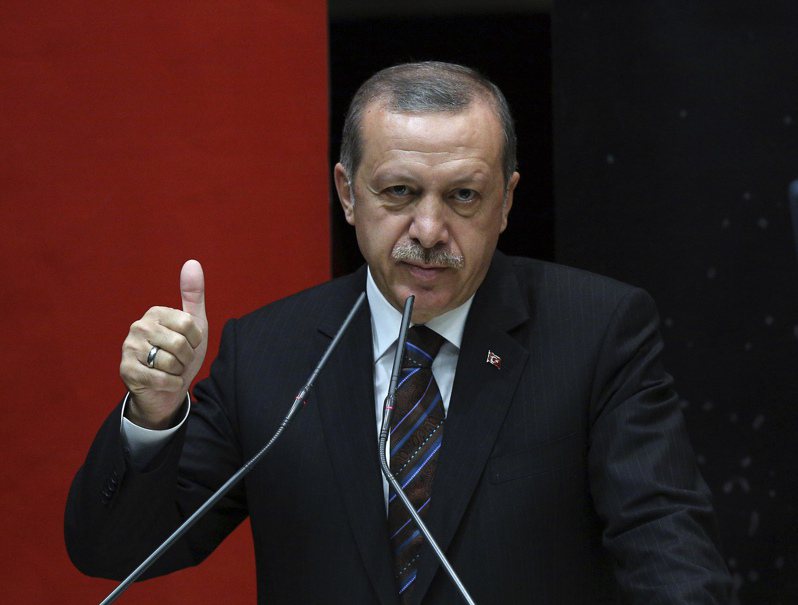 土耳其現任總統厄多安。 美聯社