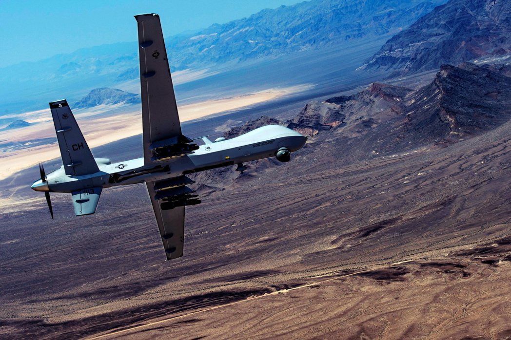 圖為美國MQ-9無人機。 圖／美國空軍