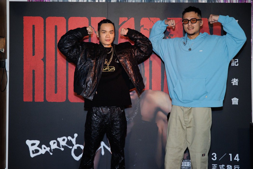Barry Chen(左)邀請FRαNKIE 阿法合作新歌「Hydrated」。圖／華納音樂提供