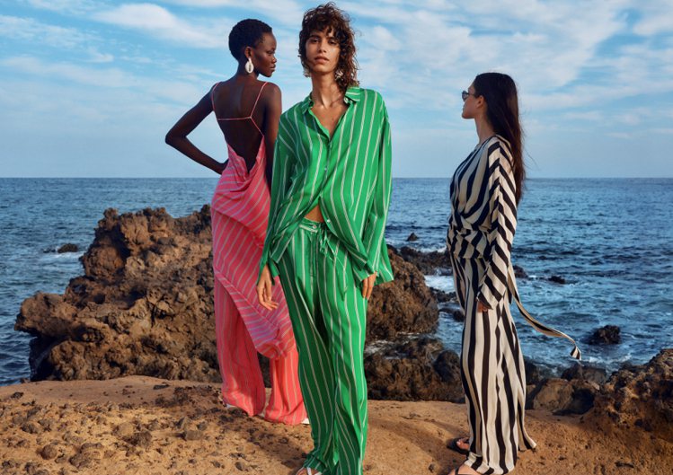 H&M春夏系列服飾，以神秘島嶼「Isla Hennes」這一虛擬時尚聖地...