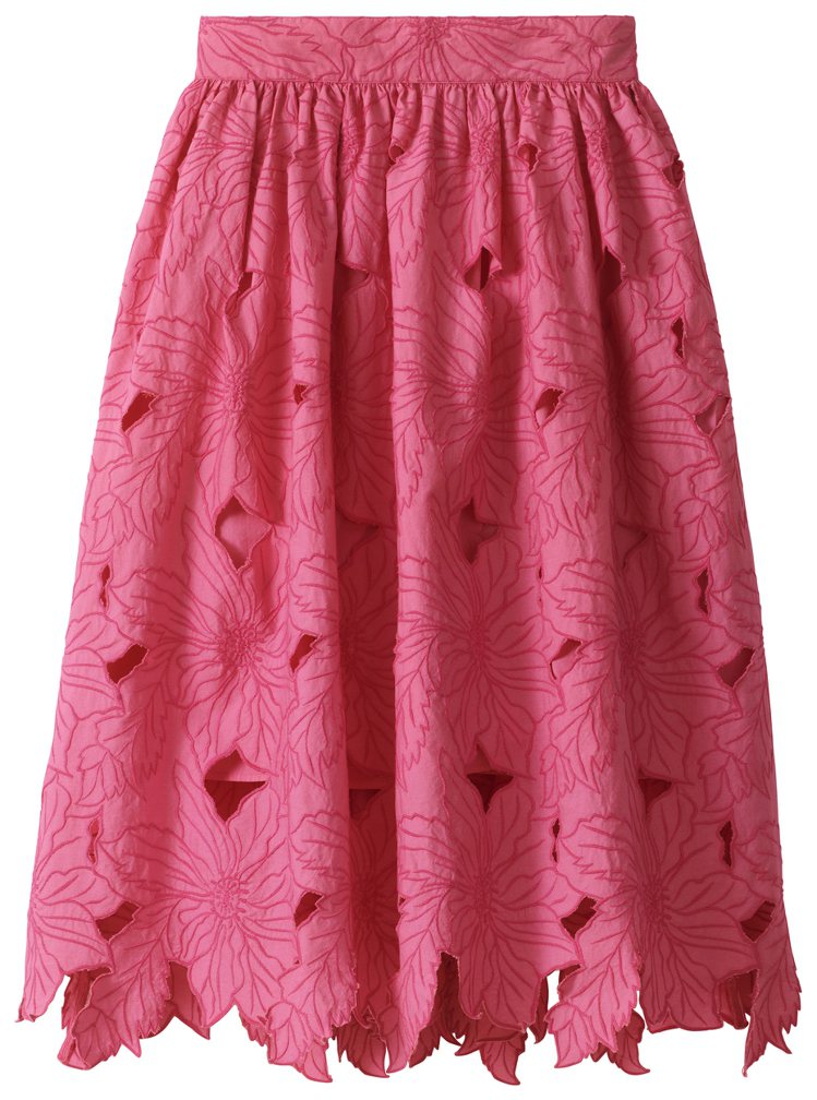 H&M春夏系列刺繡棉裙，1,999元。圖／H&M提供