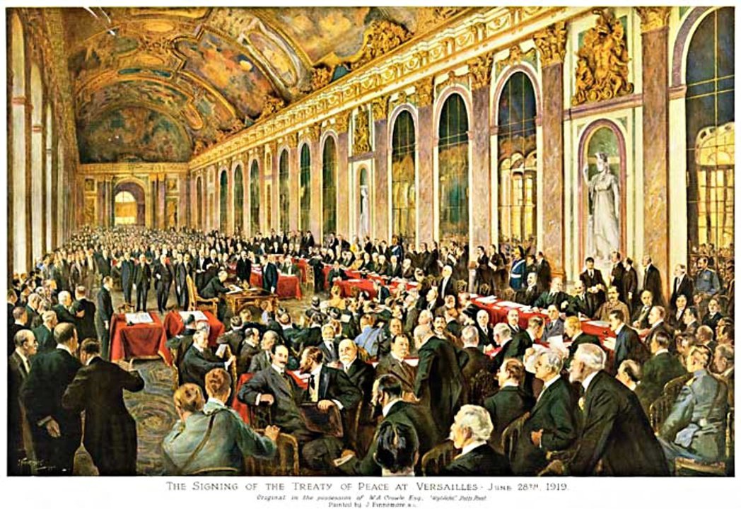 圖為1919年的巴黎和會。 圖／美國世界大戰紀念基金會　