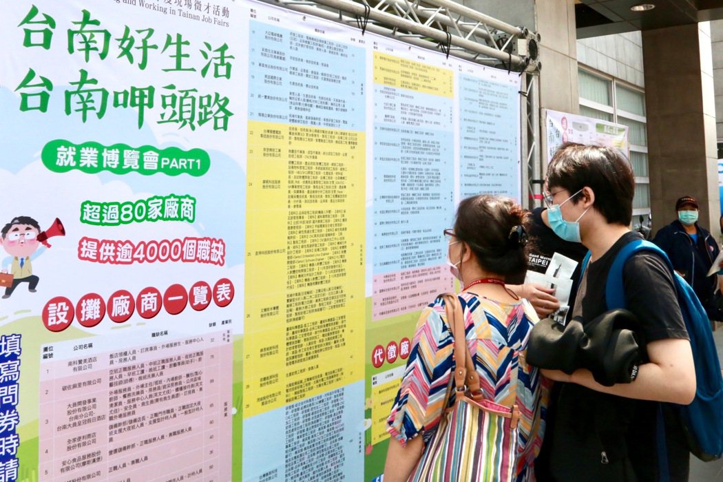 台南市政府、南科管理局辦就業博覽會，82廠商釋出4153職缺。記者周宗禎／翻攝
