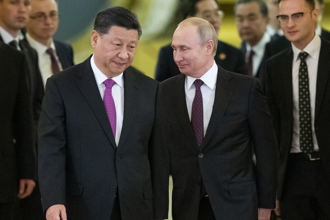 中國大陸國家主席習近平和俄羅斯總統普亭。美聯社