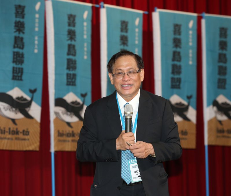 民視前董事長郭倍宏為宣傳建國理念，曾成立「喜樂島聯盟」，是否參選高雄區域立委，受到關注。本報資料照片