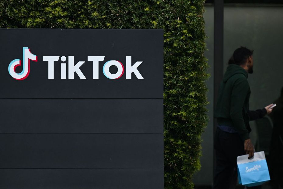 短影音社交應用程式TikTok風靡全球，但近期遭美國政府盯上。法新社