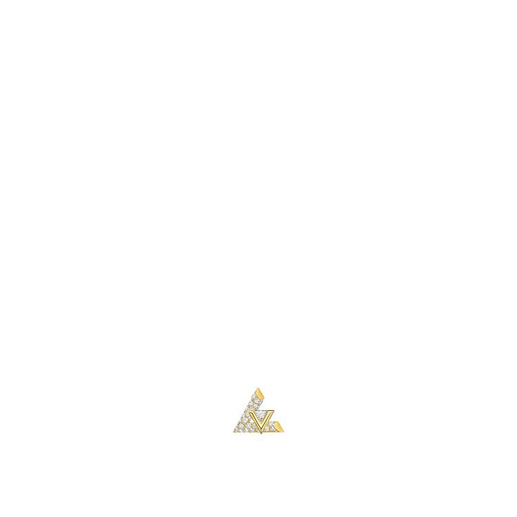LV Volt One黃金與密鑲鑽石耳環，單枚12萬元。圖／路易威登提供