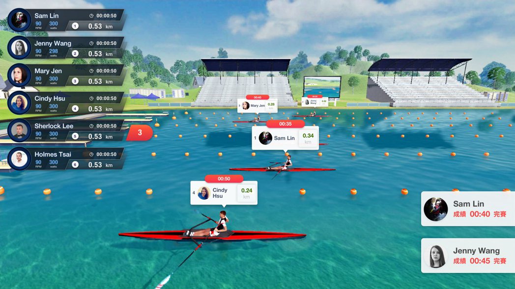 宇康醫電3D Rowing，為運動增添樂趣。業者／提供