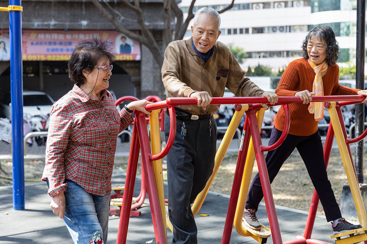 台灣已正式進入「高齡社會」，長輩的健康逐漸受到重視。 攝影／江建泰
