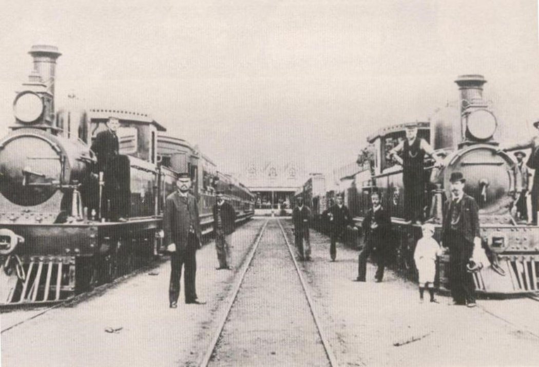 1870年代建造的南非車站模樣。 圖／維基共享　