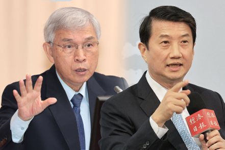 央行總裁楊金龍（左）表示，Q2後經濟成長率會上來，不過，元大寶華綜經院董事長葉銀華卻說，不會有明顯的復甦。 報系資料照