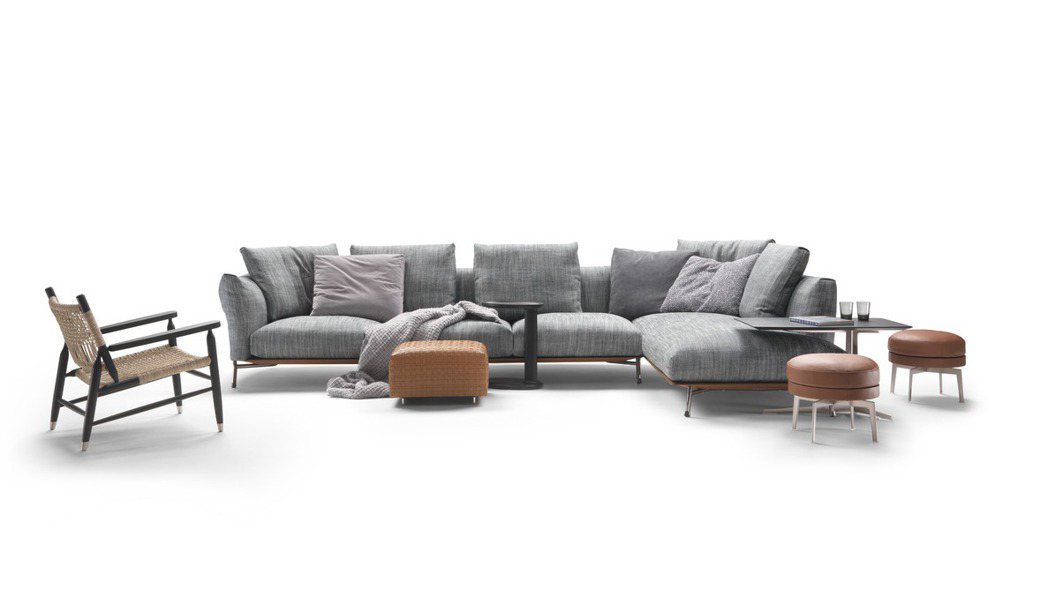 Flexform的Ambroeus沙發，在細節處可以看出設計者的用心。圖／D&L...