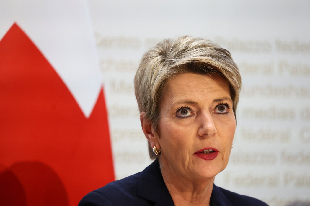 瑞士財政部長凱勒蘇特（Karin Keller-Sutter）。路透