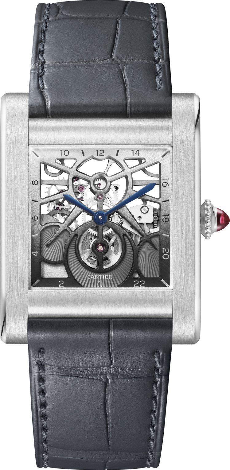 Cartier Privé系列Tank Normale鏤空腕表，價格店洽。圖／卡...