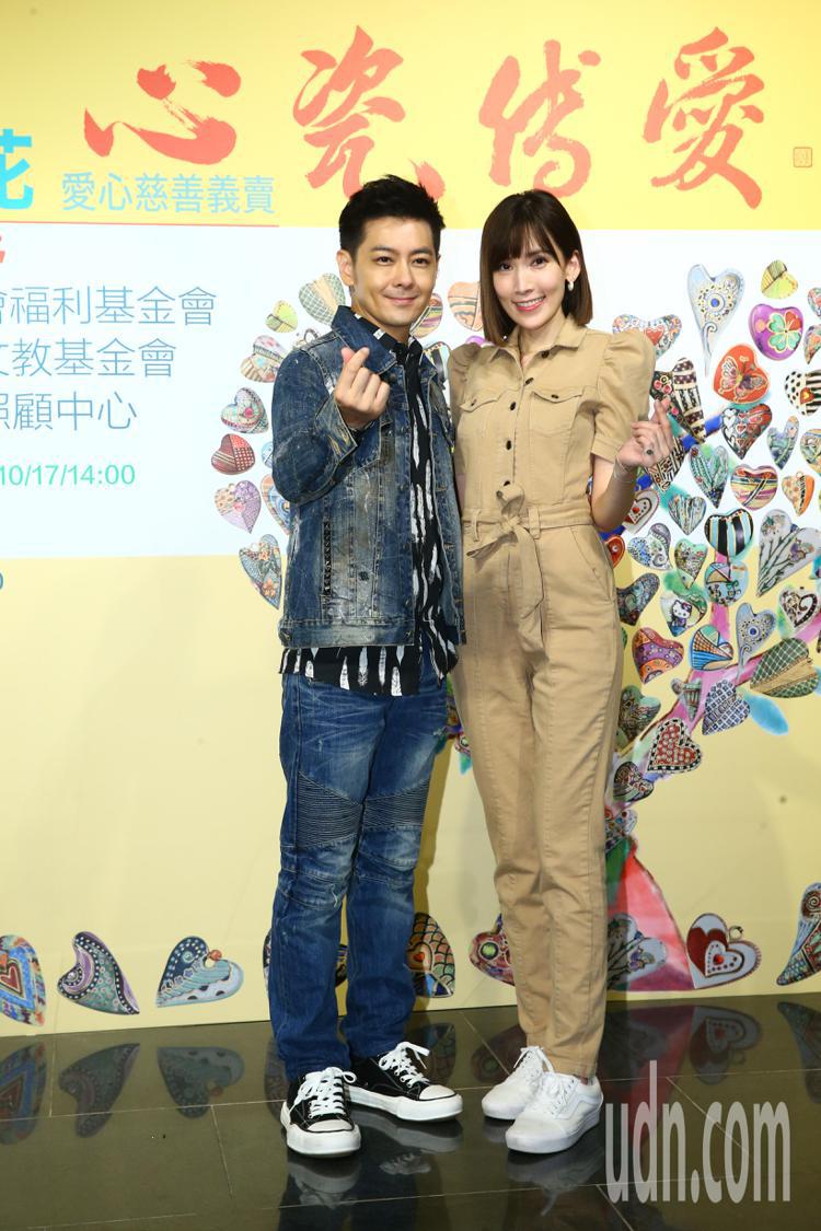 林志穎(左)與妻子陳若儀感情很好。(本報資料照片)