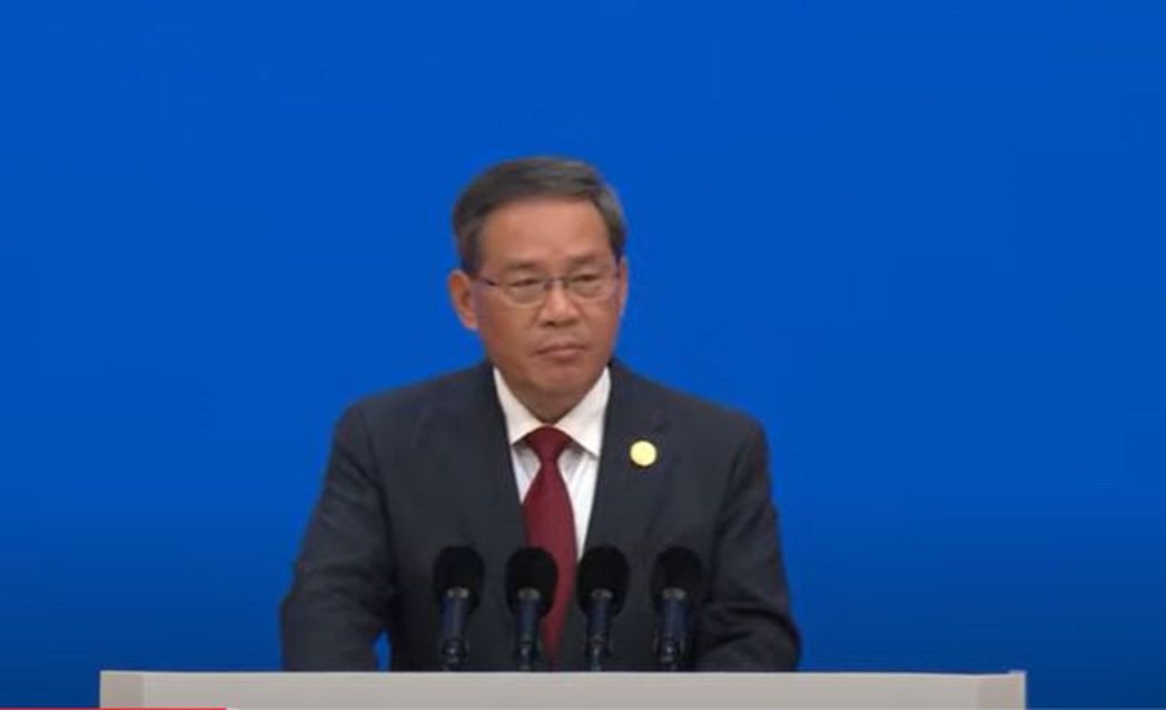 大陸國務院總理李強出席博鰲亞洲論壇2023年年會開幕式。取自CCTV直播節圖