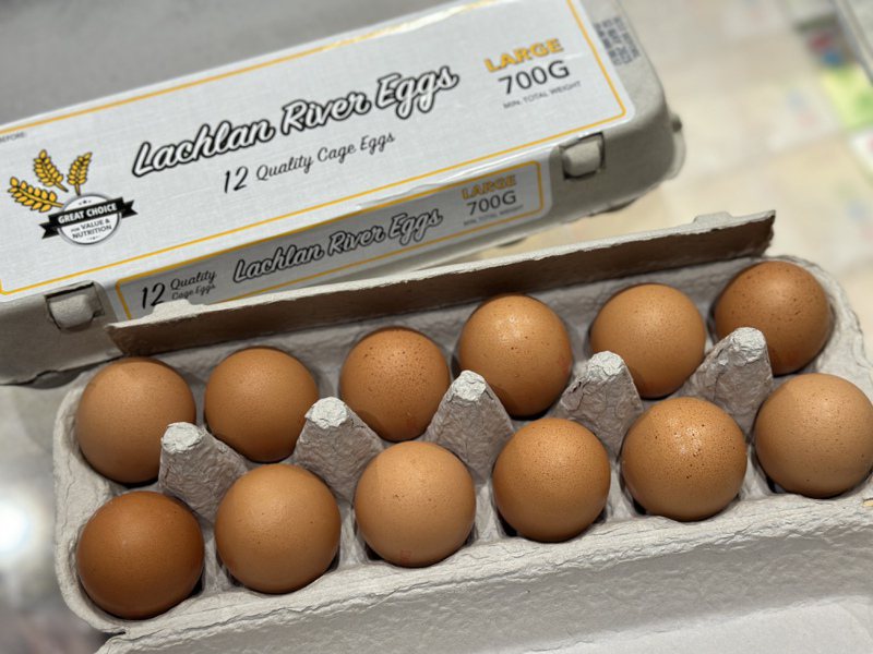 家樂福會持續上架進口冷藏雞蛋，預計銷售700g/12入規格，售價89元。記者黃筱晴／攝影