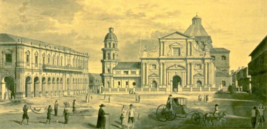 西班牙人統治菲律賓群島之後，以廣場與大教堂為中心規劃聚落，在原本的描籠涯水世界之...