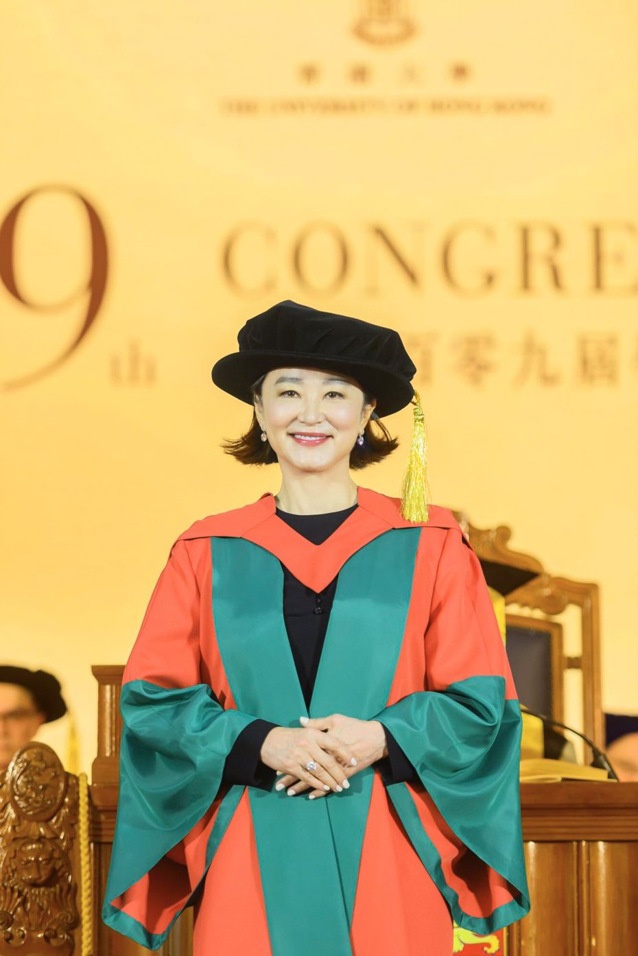 林青霞獲香港大學頒發名譽博士學位。圖／讀者提供